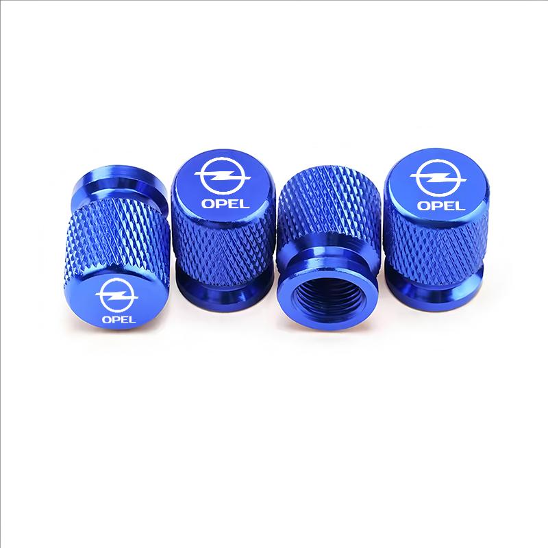 4Pcs Car Wheel Tire Valve Caps Air Stem Covers Accessories For Opel Astra J Insignia Astra G Corsa Zafira B Mokka Vivaro Meriva