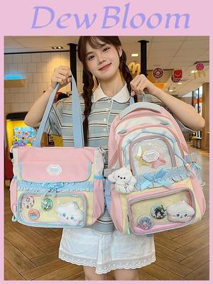 Cute Large Capacity Backpack For School Girls With Nylon Material