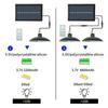 Lampade a sospensione solari per esterni Decorazioni per lampadari a doppia testa a luce LED impermeabile con telecomando per stalla interna