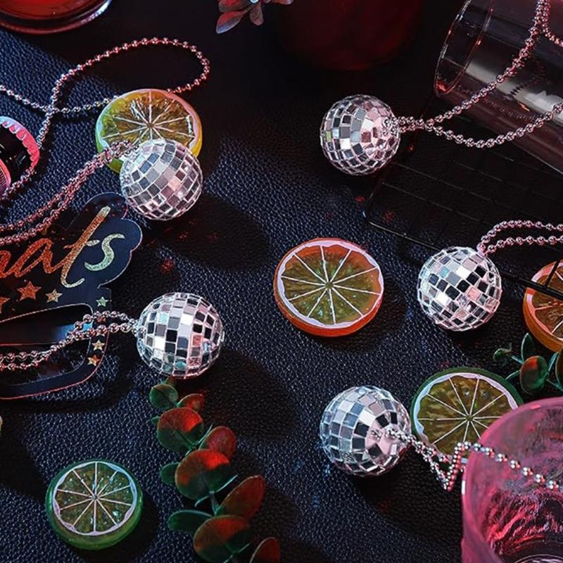 Fashionable Bead Collar Chain Neckwear 70s Party Wearing Neckchain for Men Women