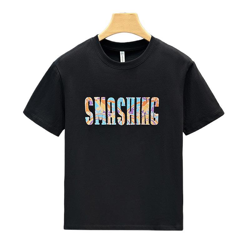 Sense Printed Short-sleeved T-shirt Mens Summer Thin Top Round Neck Cartoon T-shirt Men