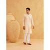 SOJANYA (Since 1958 Men' Cotton Sequence Embroidered Kurta with Churidaar Pyjama