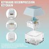 No Lights Fidget Keychain DIY Keyboard Clicker Toy Relaxing Pinch Toy