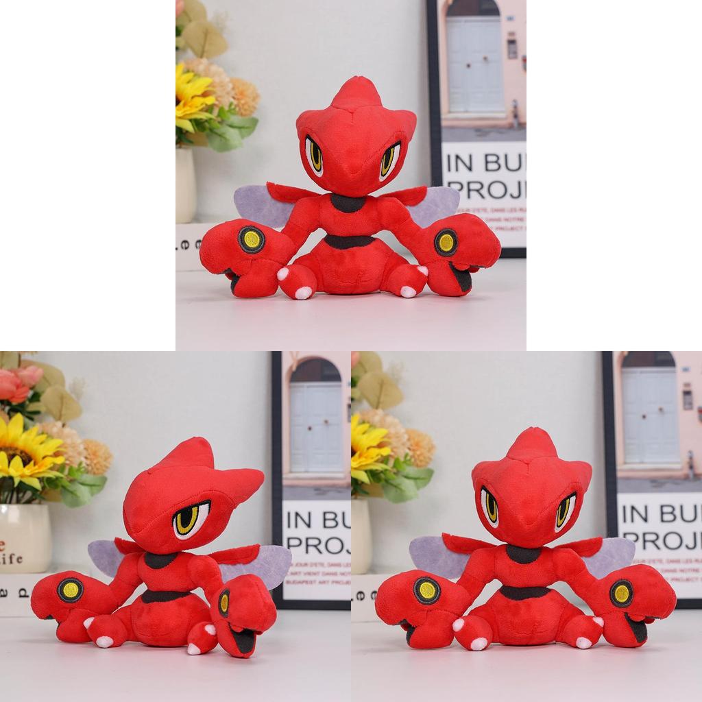 Small Plush Toy 16cm Red Mantis Cartoon Animal Figure For Kids Collectors