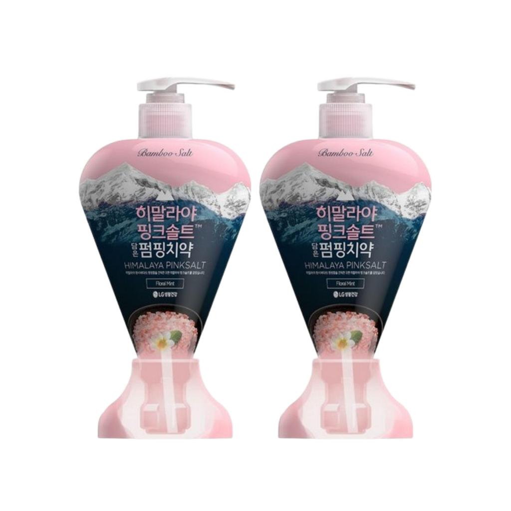 LG CARE Himalaya Pink Salt Pumping Toothpaste 285g x 2 (Floral Mint / Ice Calming Mint / Breath Care)