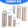 Small Keychain Pills Holder Small Watertight Stainless Steel Case For Organizing Camping Gear And Emergency Tool