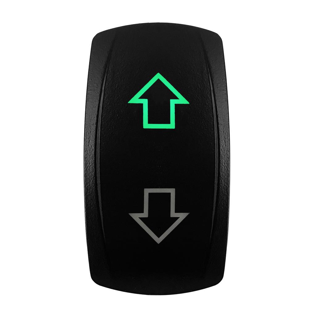 Boat Car Rocker Switch 12V/24V Waterproof Green Led SPST DPDT 20A for ARB/CARLING/NARVA/4x4 Pickup Truck JCB Machine Relays 5