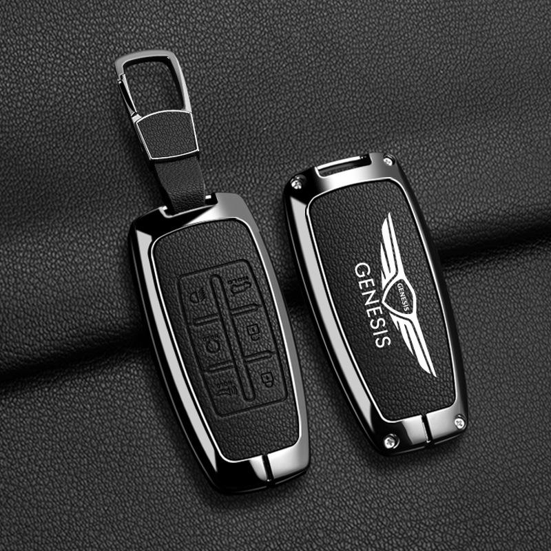 Anwendbarer Genesis Genesis Autoschlüsselset G70 Auto-Fernbedienungshülle G80/GV80 Premium-Zubehörschnalle