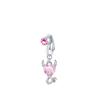 Zircon Fake Belly Ring Bow/Heart Shape Belly Button Rings Faux Belly Piercing  Fashion Accessory