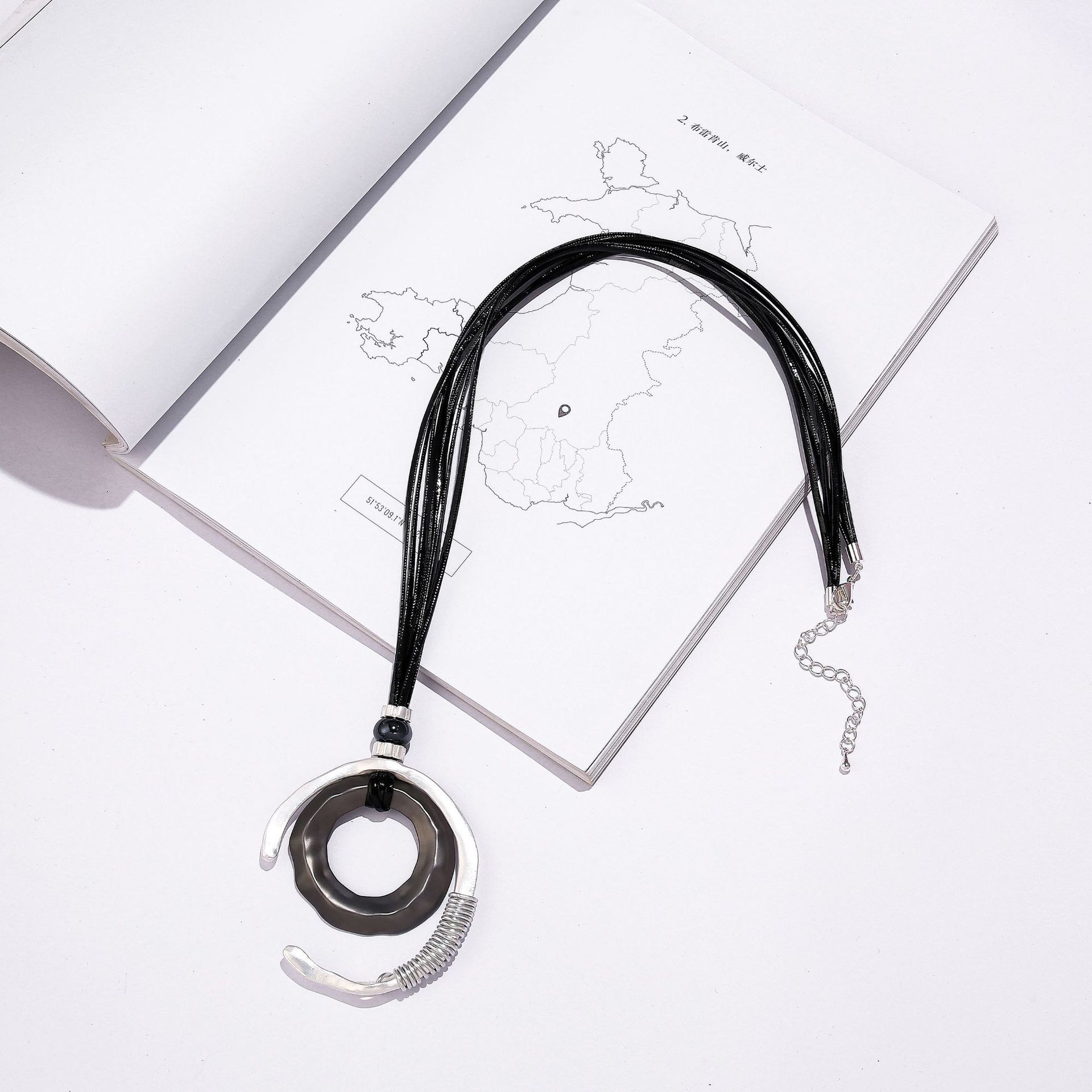 Accessories Autumn And Winter Long Necklace Geometric Fashion Alloy Women S Mixed Color Sweater Chain