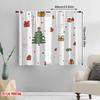 2pcs,2D Plane Printing Contemporary Curtains Christmas Tree Bells Gift Candy (3) Polyester Easy Install (without Rod) Festive