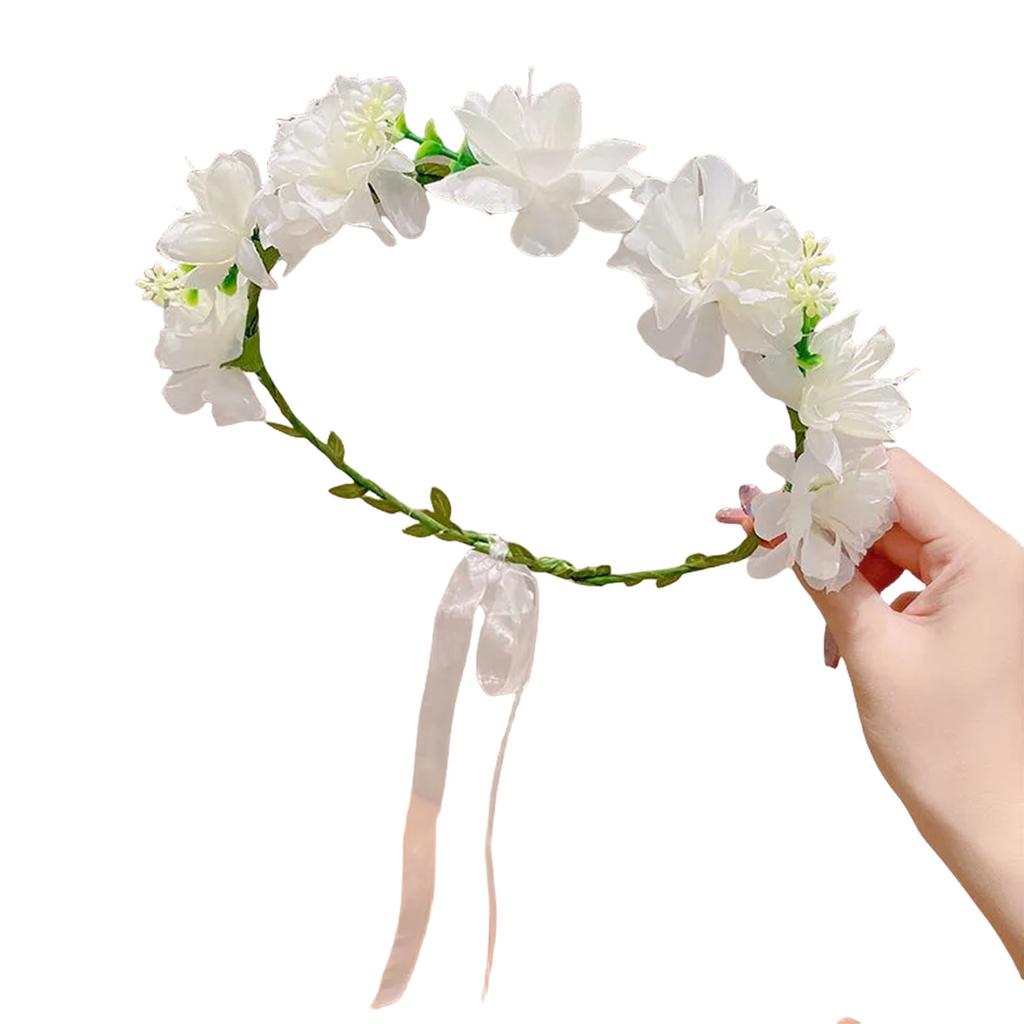Child Flower Headpiece Elastic Floral Crowns Hairband Fashion Hair Accessories For Birthday School Parties And Photos