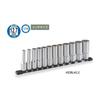 TONE Deep Socket Set with HDBL412 Drive Angle Inch Contents 12 Items (12-sided, Holder) 12.7mm (1/2")