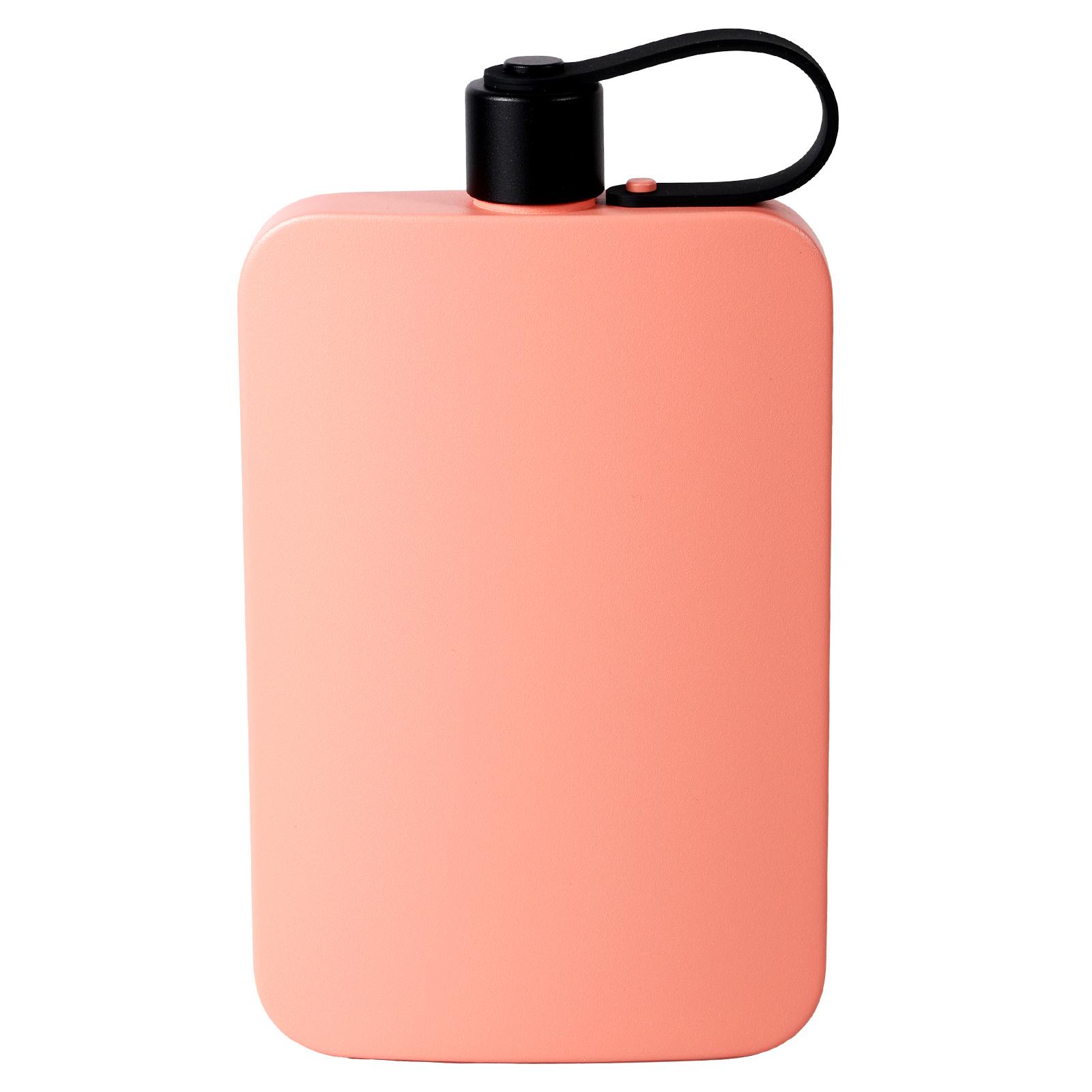 

500 мл винна фляга з нержавіючої сталі 304, плоска пляшка для води, портативна спортивна дорожня фляга з кришкою, потовщена винна фляга для вулиці, тренажерного залу