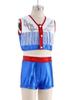 Children‘s Cowgirl Costume Set Sequins Metallic Fringe Sleeveless Top and Matching Shorts for Western Theme Fancy Ball Party