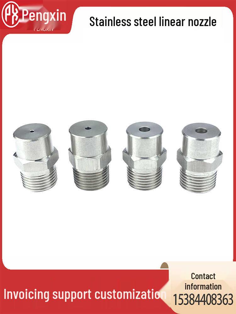0-Degree Stainless Steel Flat Head Nozzle for High-Pressure Car Wash and Dust Removal