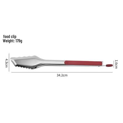 Wutuo 12-Zoll Edelstahl BBQ- & Lebensmittelzangen-Set (2er-Pack)