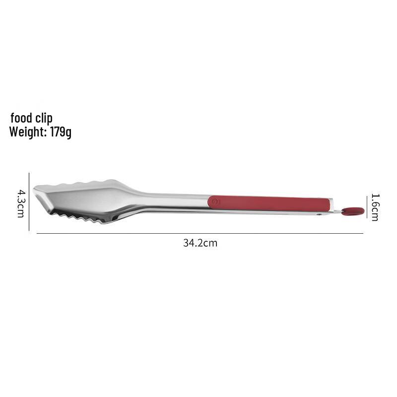 Wutuo 12-inch Stainless Steel BBQ & Food Tongs Set (2-Pack)