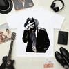 Γραφικό T-Shirt Michael Jackson Unisex Λευκό Vintage Καπέλο Fedora Γάντι με Στρας Βασιλιάς της Ποπ Μουσικής Streetwear Φαρδύ T-Shirt Κοντομάνικο για Άνδρες Γυναίκες