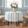 Retro Square Lace Tablecloth Rustic Openwork Home Dust-proof Cover Flower Embroidered Decorative Table Cloth Wedding Reception