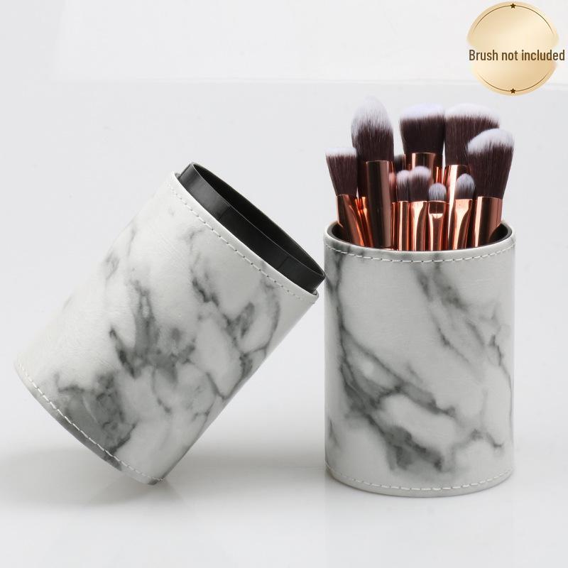 Multifunktionaler Make-up-Pinselhalter mit Deckel - Grün und Blau, Großes Fassungsvermögen, Tragbar, Staubdicht.