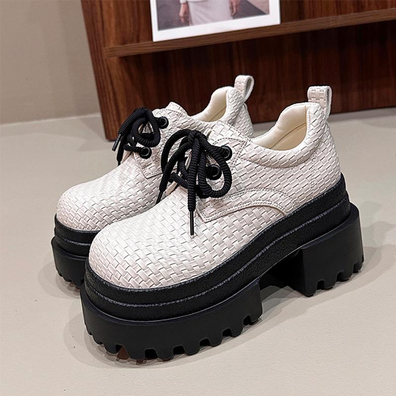 Fashion Flats Platform Women Sport Shoes Fashion Dress Loafers Shoes Casual Lace Up Sneakers 2025 Autumn Walking New Zapatillas De Mujer