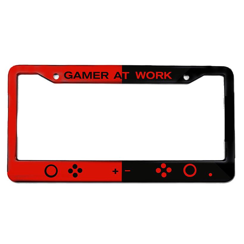 Game Series Series Pattern American Standard License Plate Frame Made of Aluminum Alloy Material
