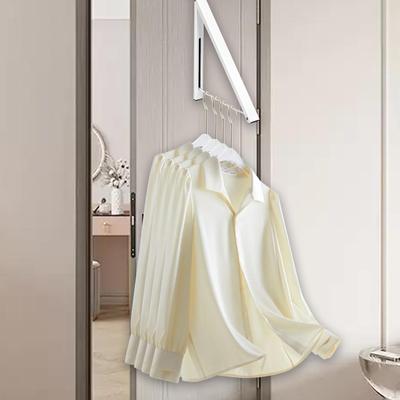 Clothes Drying Rack Folding Wall Hanger Hidden Space Saving Metal Retractable Dryer Hanging