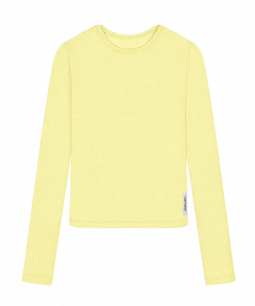 LARTIGENT L23 Slim Tencel T-Shirt(Yellow)