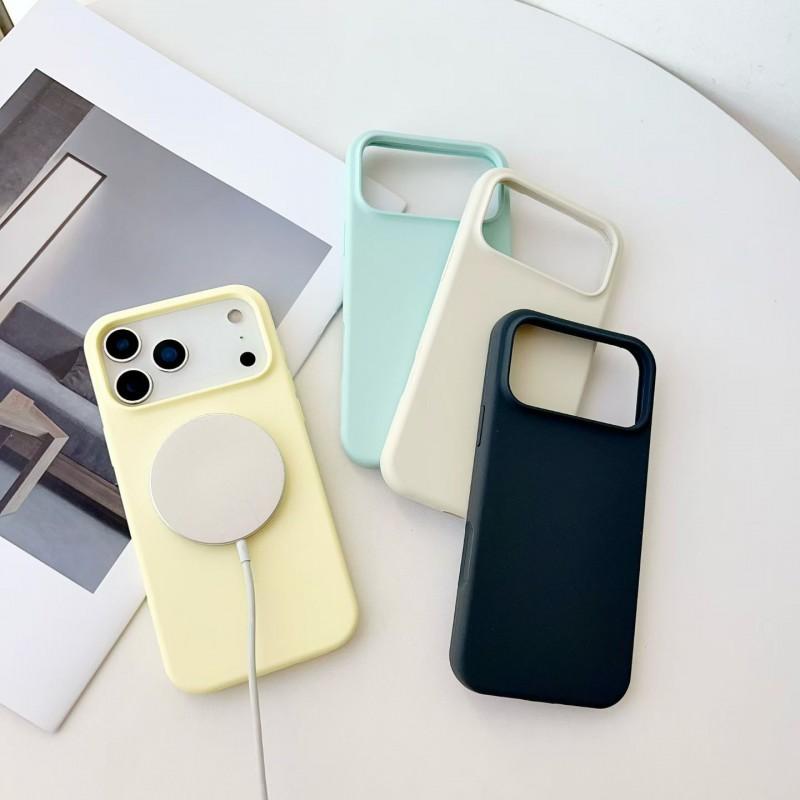 Liquid Silicone Magnetic Snap-On Case IPhone 17 Pro Max 16 15 14 With Full Coverage Shockproof Protection