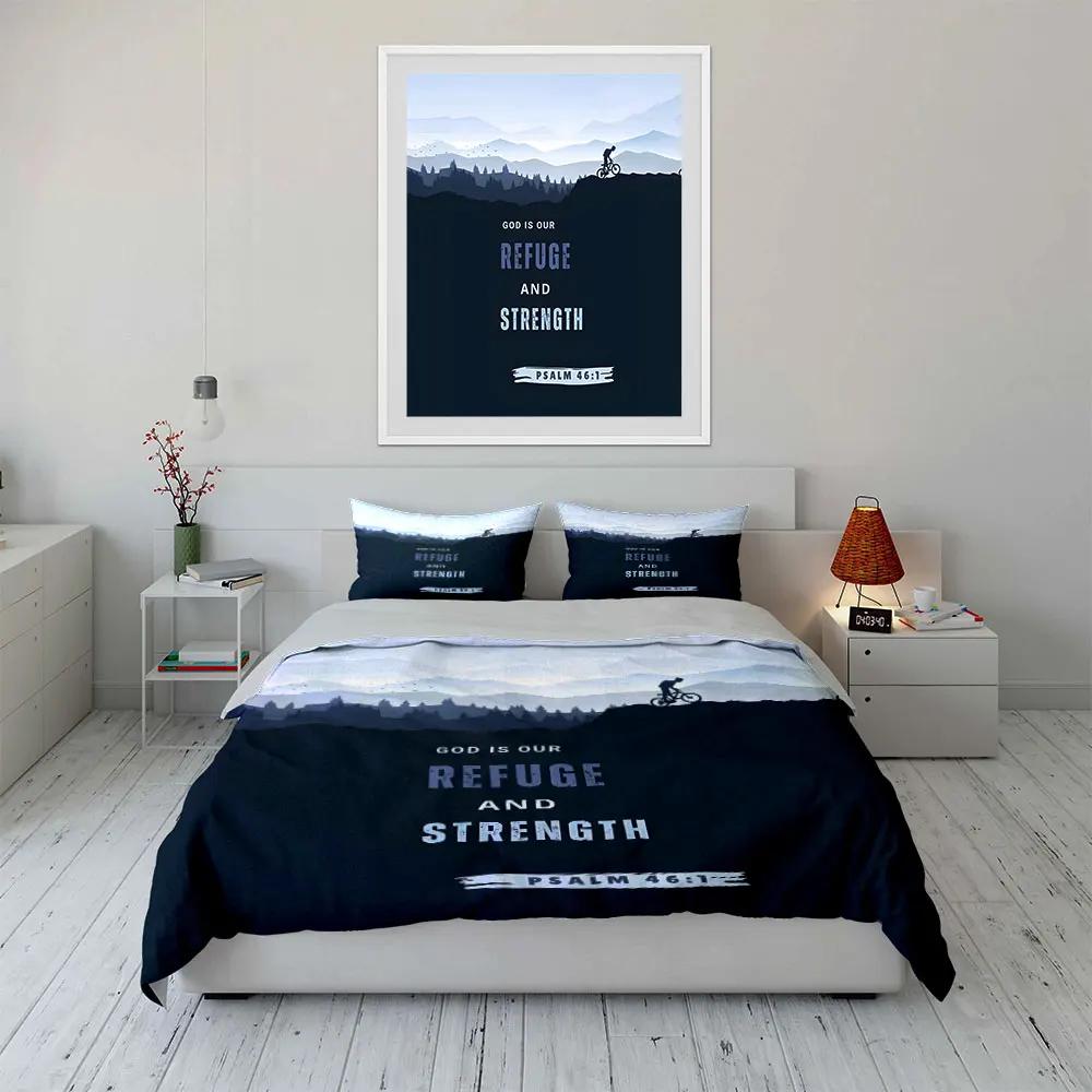 Inspirational Mountain Cycling Art Multiple sizes kid's and adults' bedroom Exquisite 3PC bedding set gift