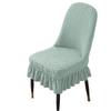 Dustproof Curved Seat Cover Soft Chair Protective Case Jacquard Arc Chair Cover  Household