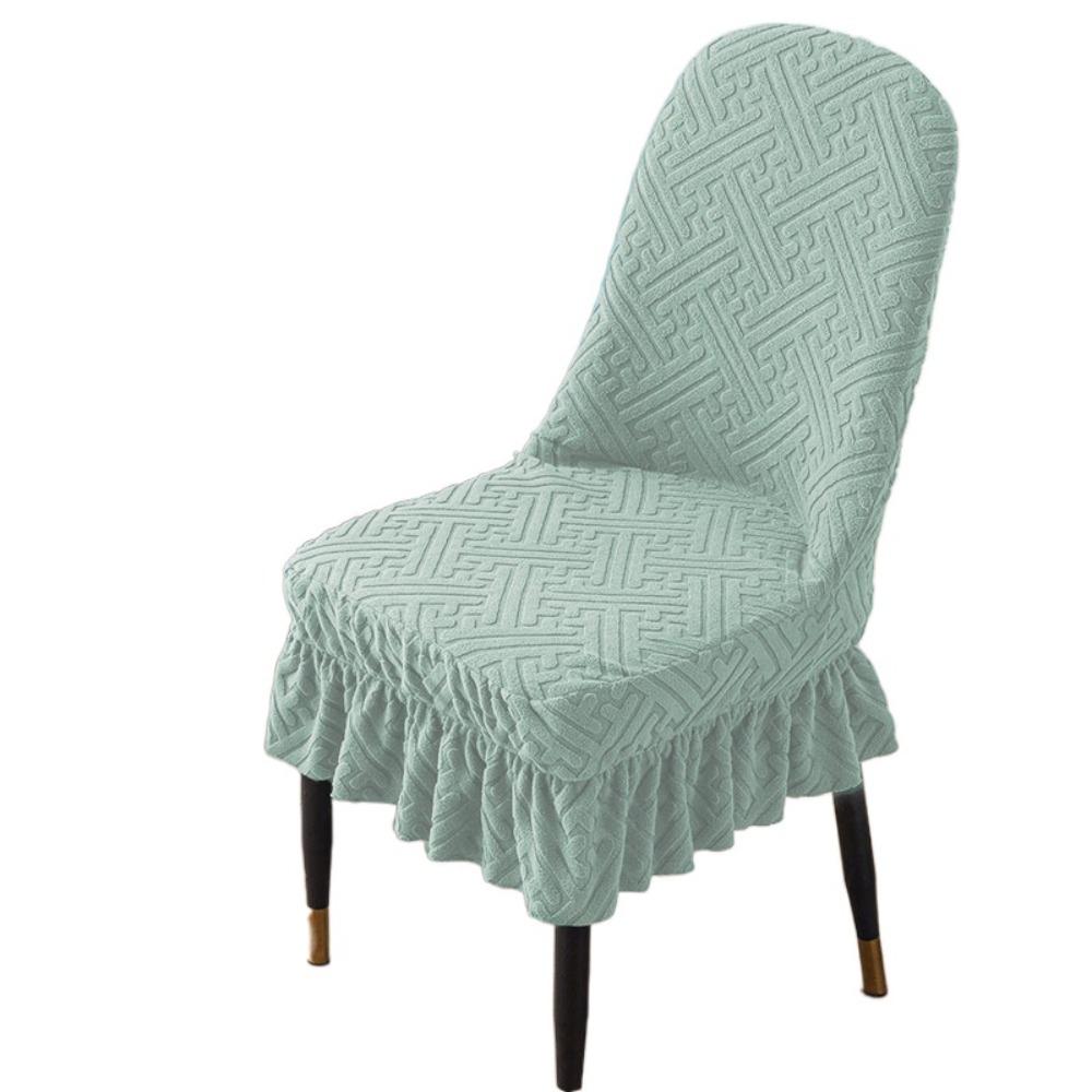 Dustproof Curved Seat Cover Soft Chair Protective Case Jacquard Arc Chair Cover  Household