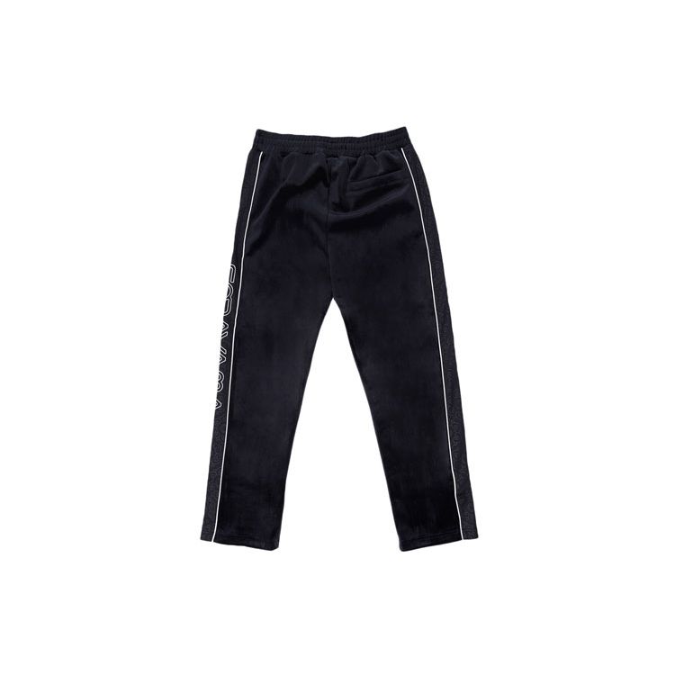 Li Ning X Kong Shan Ji Collaboration Sports Fashion Series Embroidered Straight Leg Loose Knit Joggers Men Joggers Black AKXR423-1