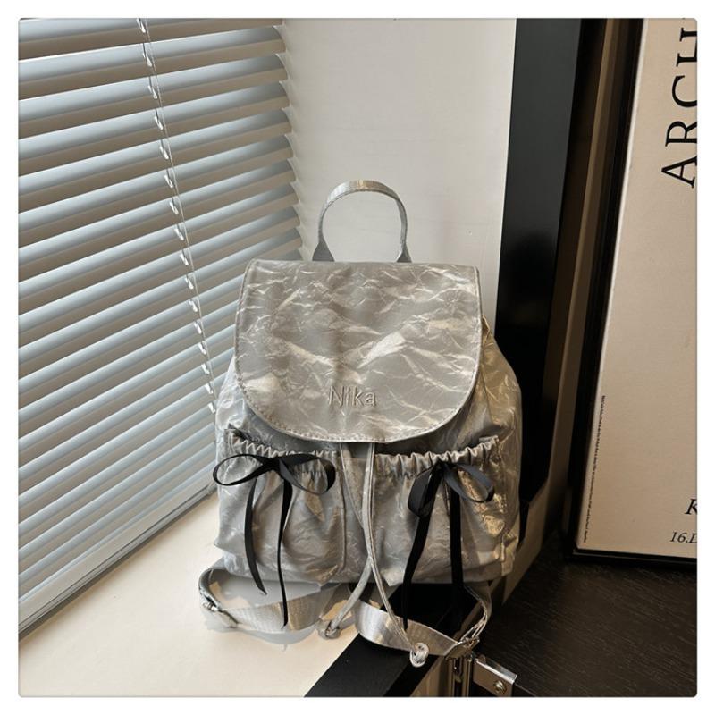 

Tide bow backpack women s bag 2 summer new fashion sweet student class portable backpack