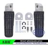 CVK 1Pair Aluminum Alloy Anti-Skid Black CNC Folding Foot Pegs Pedal Rest Front and Rear Footpegs Footrest For YAMAHA FZ6N