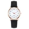 Male Female Analog Quartz Wrist Watch Student Glow Leather Strap Style Casual