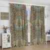 Retro Bohemian William Morris Plant Floral Blackout Curtains   Abstract Vintage Country Floral Leaf Pattern Window Drapes   for Li