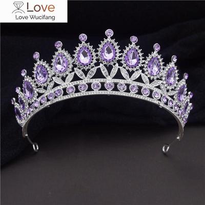 Corona Barocca da Sposa Regina Reale Tiare Nuziali Gioielli per Capelli Concorso Festa Compleanno Accessori per la Testa Ragazze Sposa Copricapo
