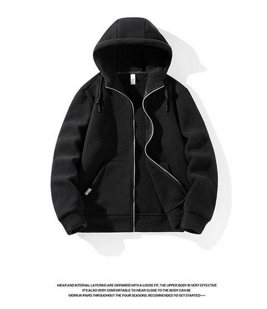 Youth Unisex Fleece Hooded Cardigan Pullover for Sport & Casual Wear - Spring/Autumn