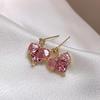 Niche Pink Heart Gemstone Pendant Earrings & Necklace Set in S925 Silver