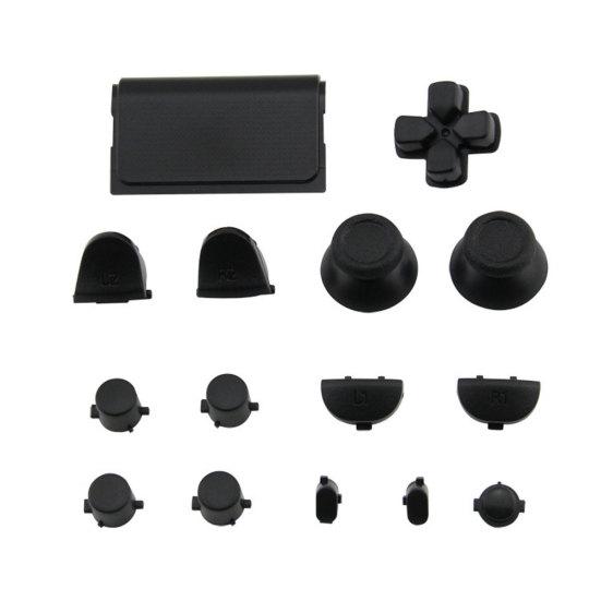 15Pcs/Set Replacement Parts Buttons Kit for Solid Color PS4 Controller Gamepad