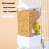 Alimentador Automático para Mascotas Loro de Gran Capacidad Caja de Comida para Jaula de Pájaros Separación de Cáscaras Anti-Salpicaduras Alimentador Integrado para Salpicaduras Suministros para Mascotas