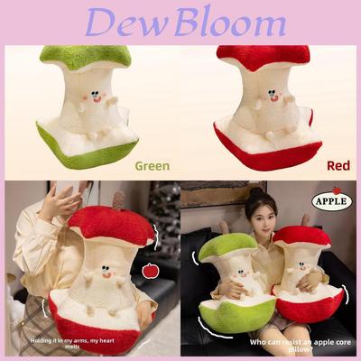 Cartoon Apple Core Plush Pillow With Embroidered Design For Bedroom Decor And Office Support