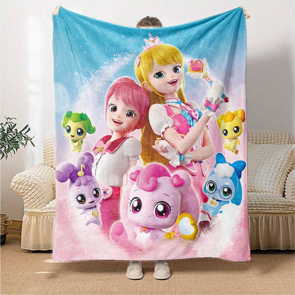 1pc Catch Teenieping Magic Sweethear (7) Blanket, Gift, for Men and Women, Soft Blanket, Good for Sofa Bed Couch Travel, Lightweight Flannel Blanket