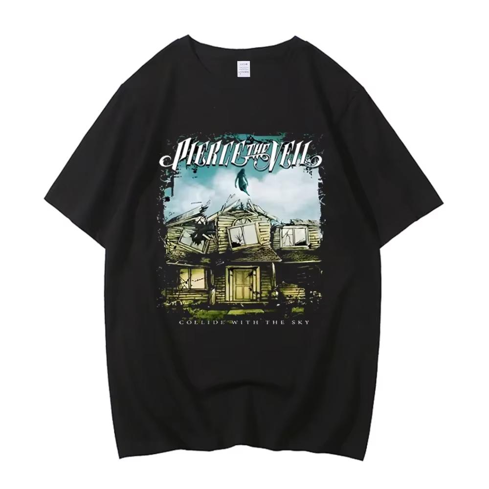 Pierce The Veil T Shirt Women Band Short Sleeve Cotton Black Unisex Shirt Tshirt Men Summer Crew Neck Tees