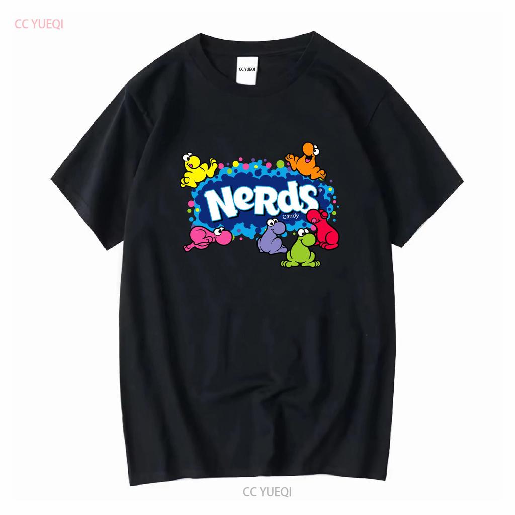 Nerds candy gummy clusters t shirt vintage Washed Versatile designer clothes Stretched graphic Breathable homme streetwear