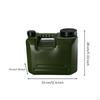 Portable Water Container Compact Jerry Can with Handle Heavy-Duty for Road Trips