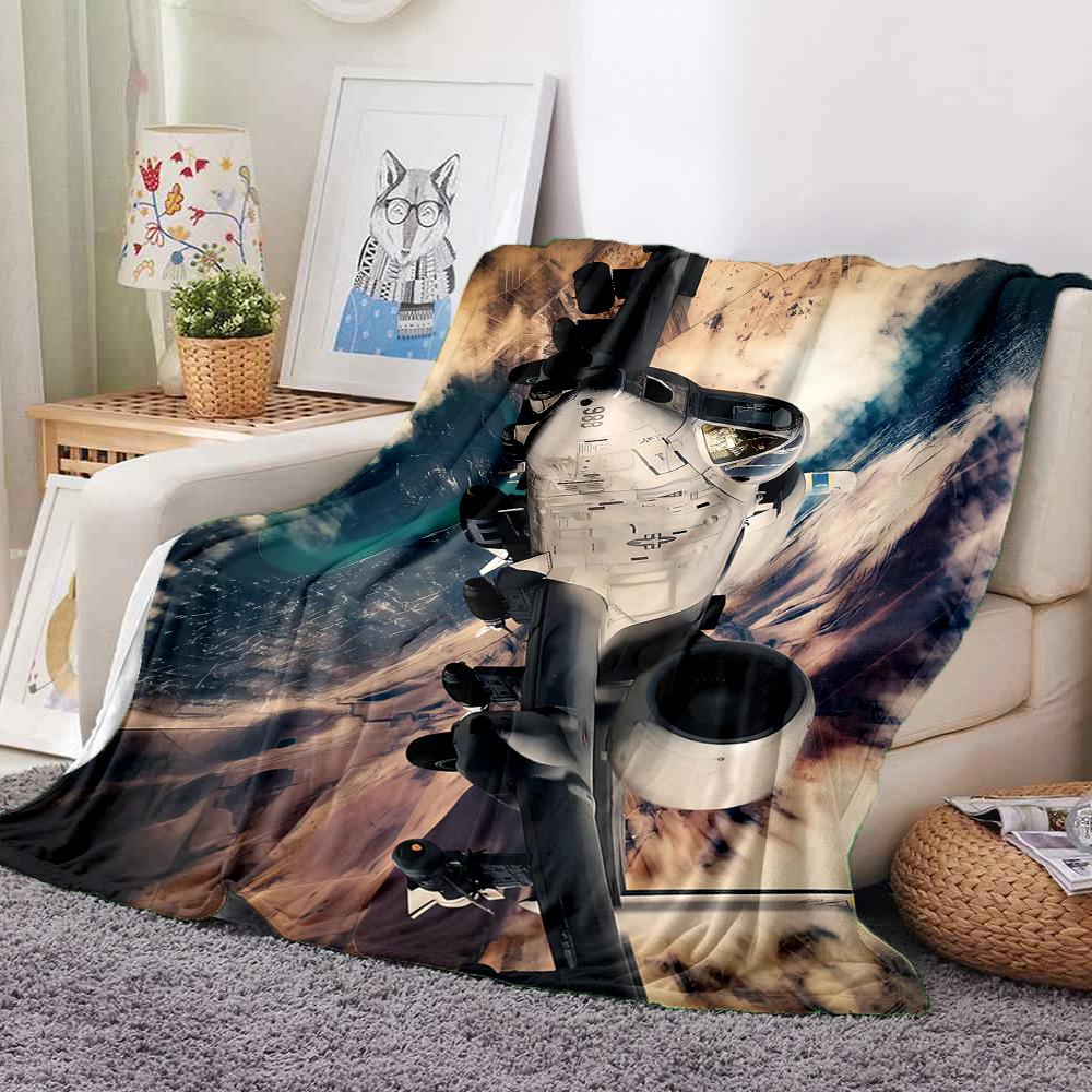 A10 Thunderbolt Ii Flannel Blanket Throw Blanket Soft Warm Sofa Bed Camping home Decor Unique Christmas Gift C9261