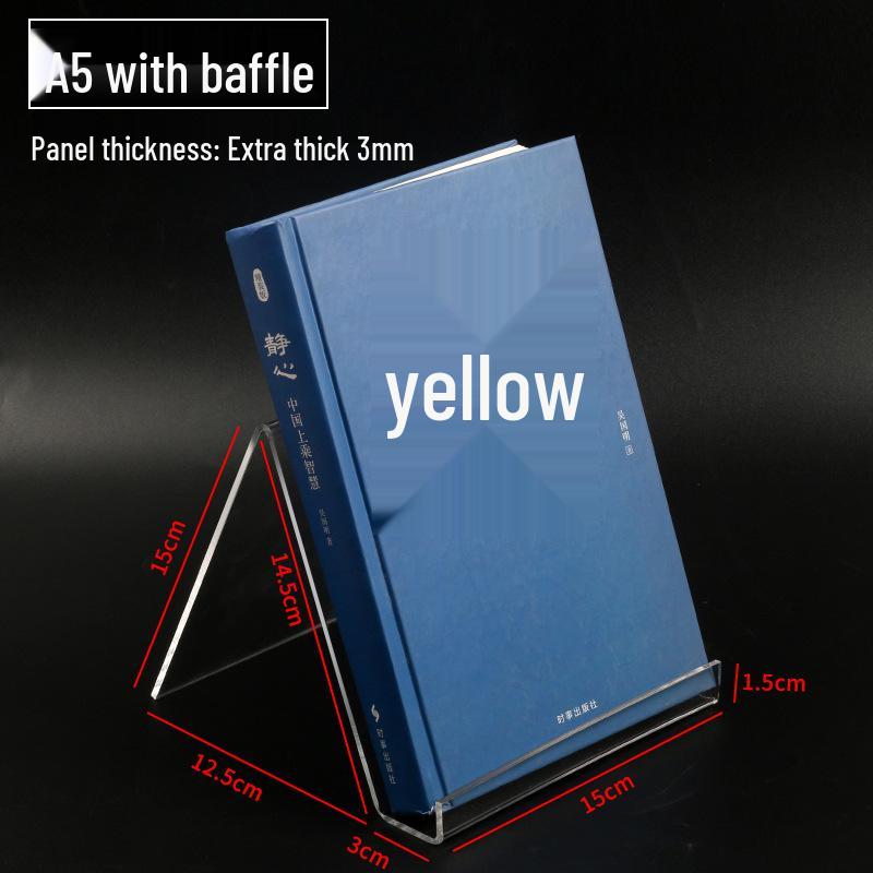 Xybp Transparent Acrylic Phone & Book Display Stand for Laptops